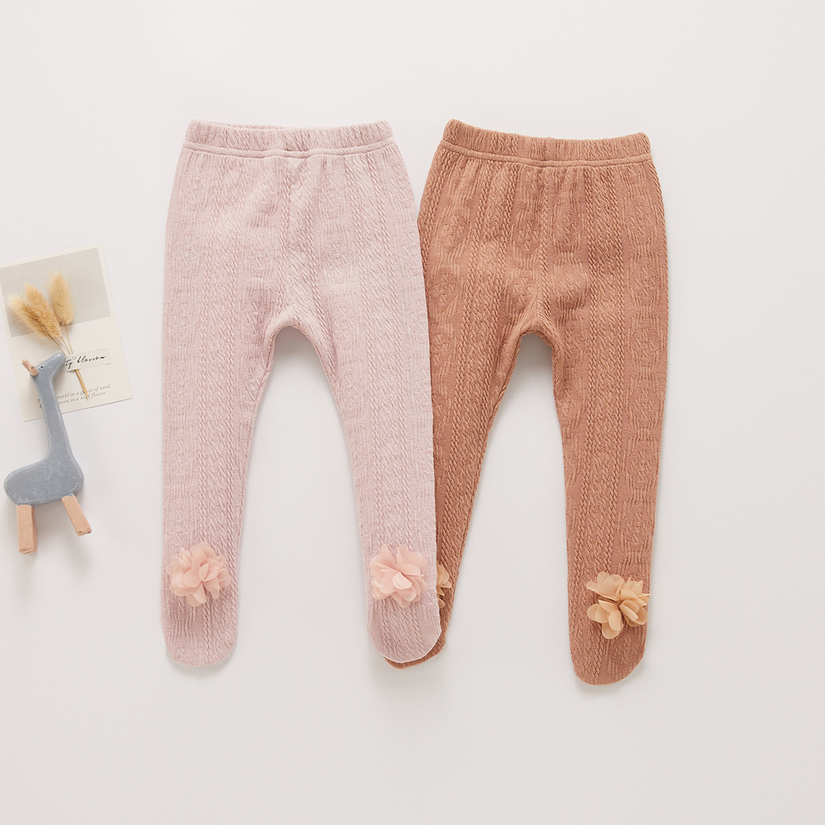 Korean style children's clothing baby girls' one-piece pantyhose autumn new children's infant one-piece leggings western style