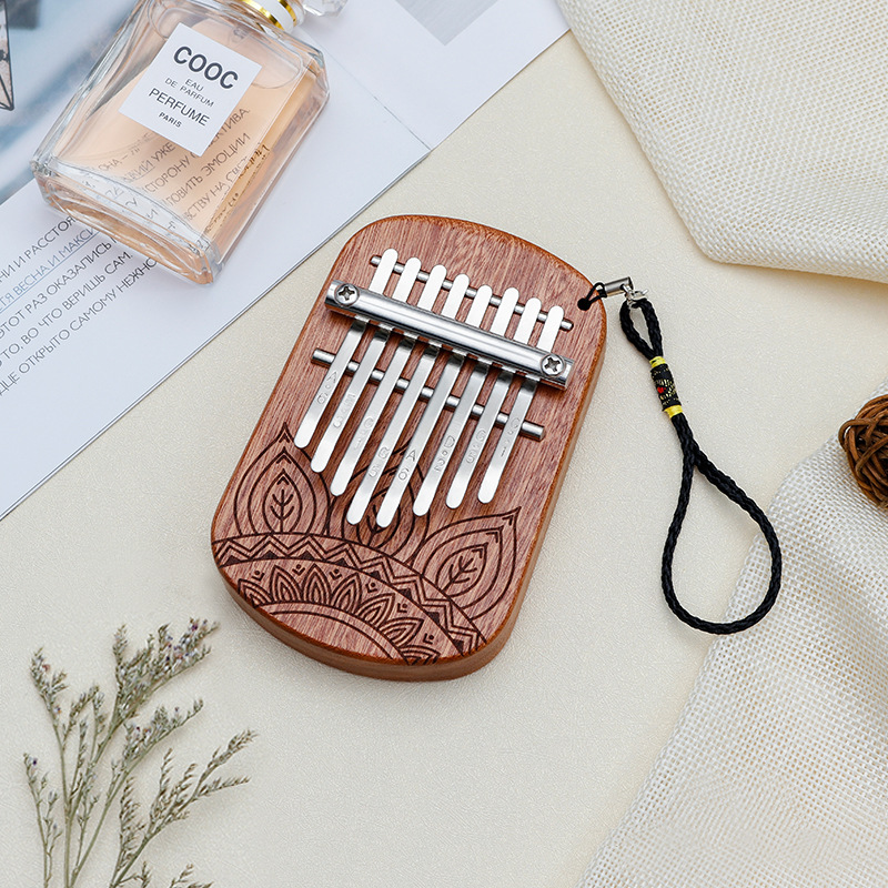 Medium 8-tone mini thumb piano sapele wood mini finger piano kalinba kalimba musical instrument