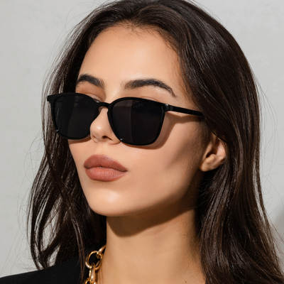 New Style Simple Retro Square Sunglasses Men and Women European and American Fashion Internet Celebrity Sunglasses Star Street Photograph Glasses s21207