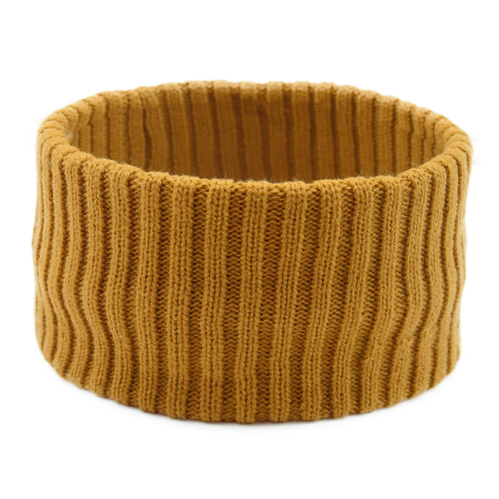 European and American Double-layer Hair Band Knitted Vertical Pattern Headband Blogger Wash Hair Band Woolen Sports Hair Accessories Wide-brimmed Headband