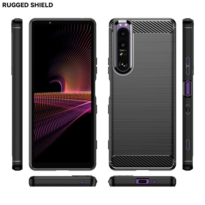 For Sony Xperia 1 II anti-drop phone case 1 III brushed protective case 1 IV silicone soft anti-drop