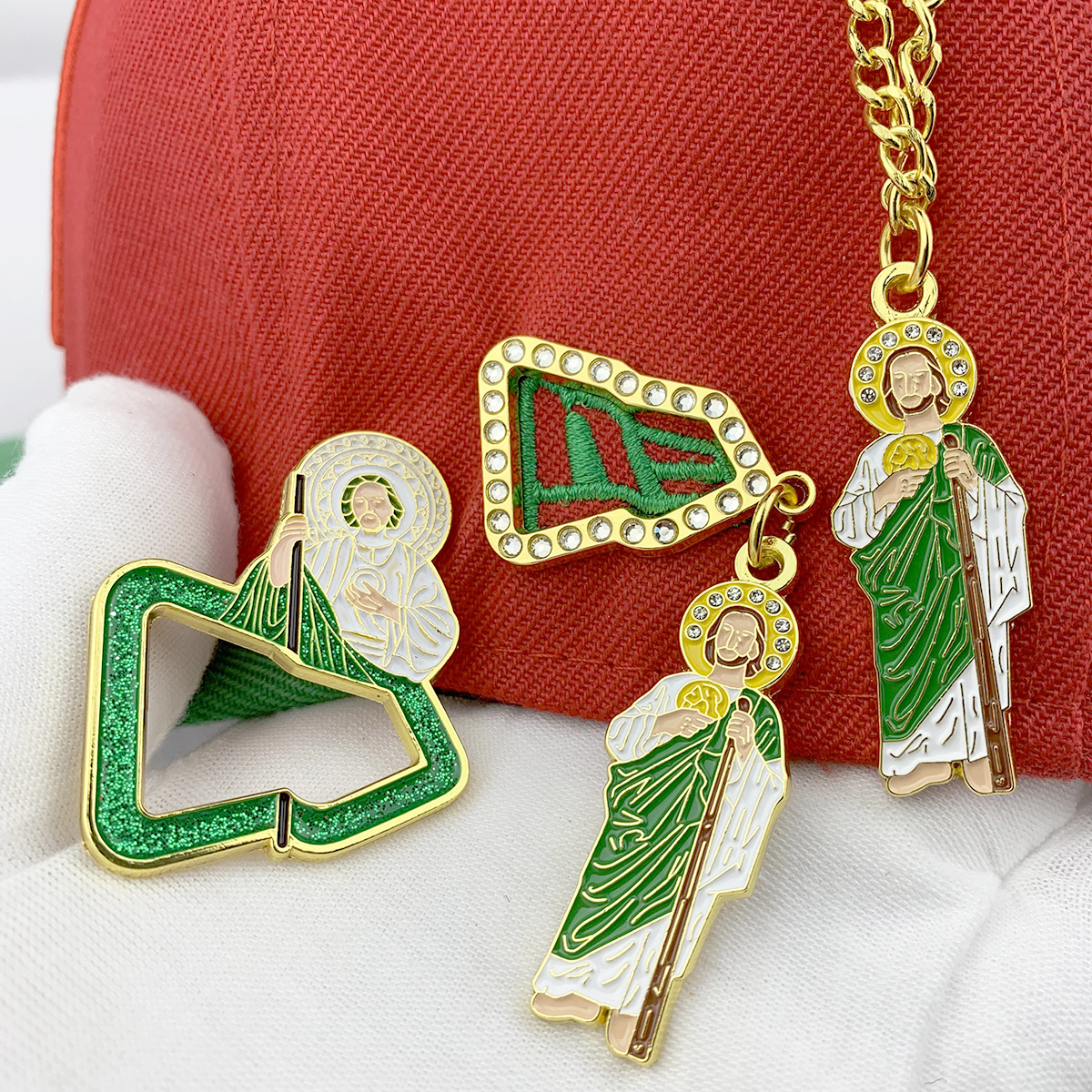 Cross Border Metal Badge New Era Hat Pins Baking Paint Mexico New Age Cartoon Decorative Hat Needle