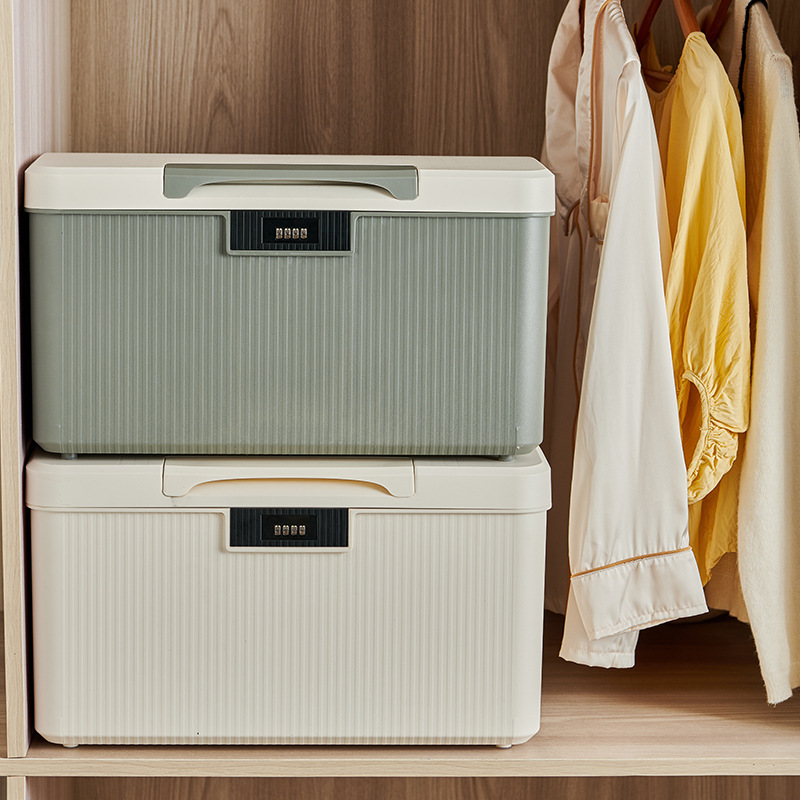 Household room book password box privacy file important items storage box with password lock compartment file storage box