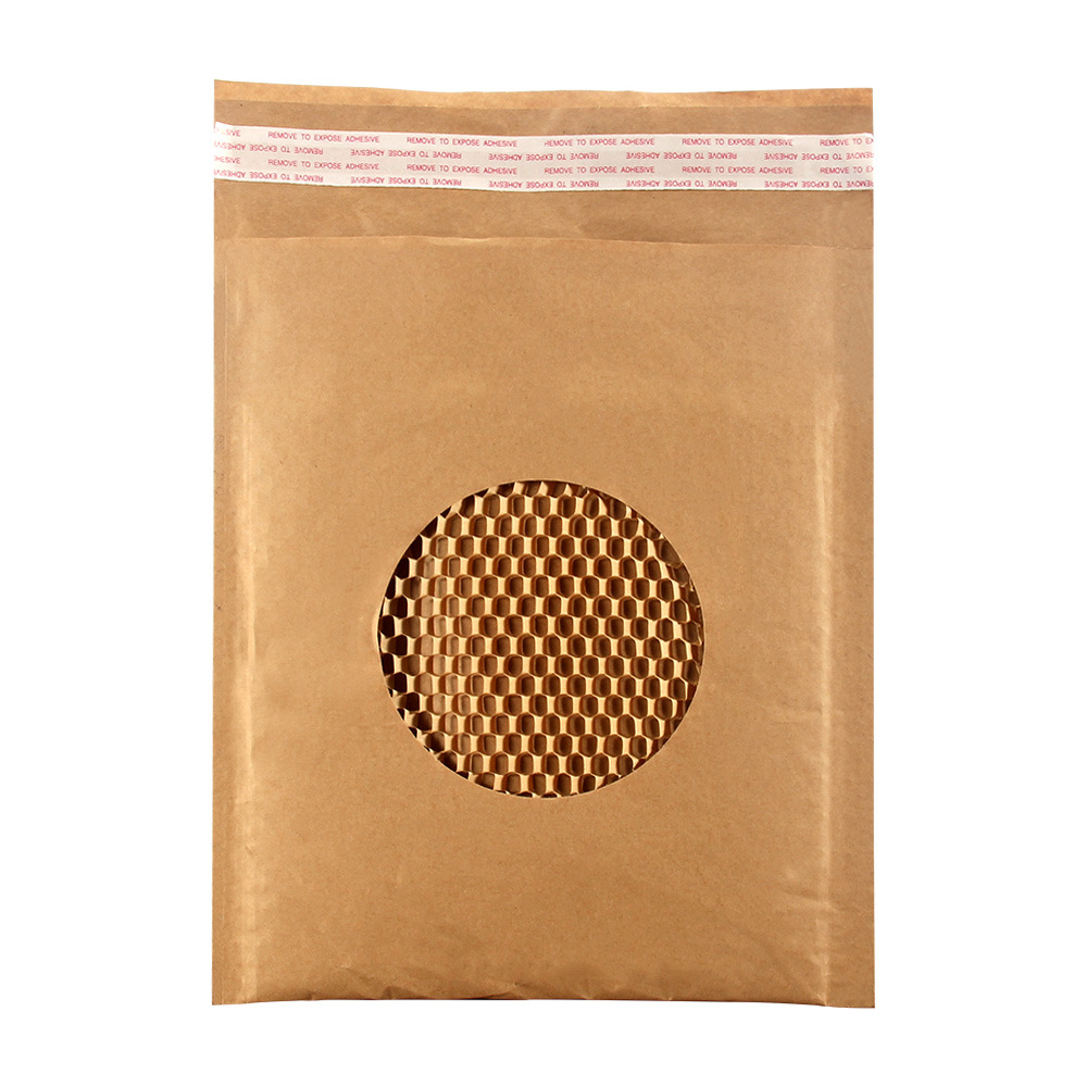 Kraft Paper Envelope Bag Environmental Degradation Shockproof Cushive Packaging Express Bag Honeycomb Paper Bag Corrugated Express Bag