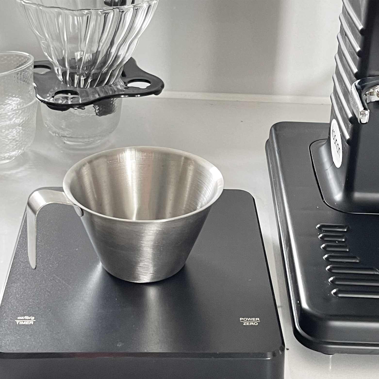 304 stainless steel metal measuring cup espresso cup ESP extraction Cup 100ml Zetian Cup spot