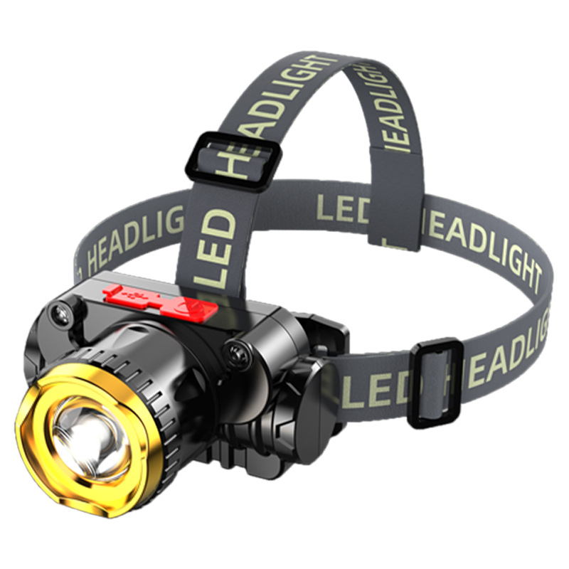 LED headlamp strong light rechargeable zoom long-shot head-mounted flashlight super bright night fishing miner's lamp small V53