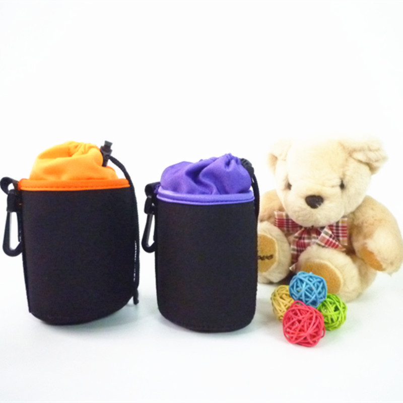 SLR camera lens tube cover cross-border diving material shockproof fleece-lined thickened digital lens bag storage bag wholesale