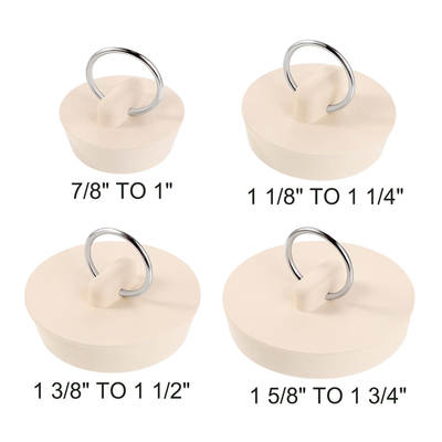 4 piece rubber bathtub drain plug sink plug bathtub plug kitchen bathroom sink water stop seal