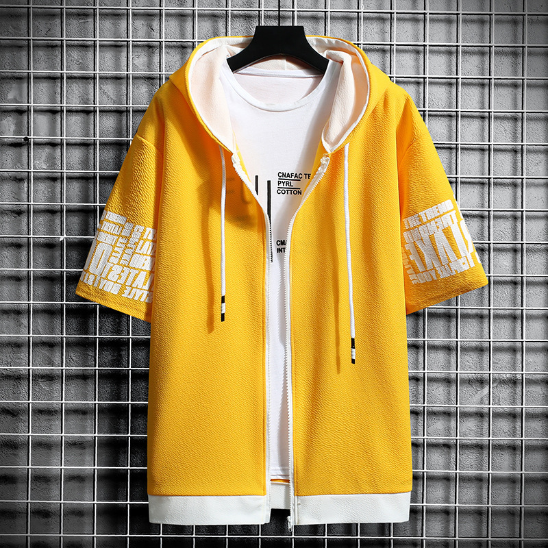 Short Zip Top Yellow