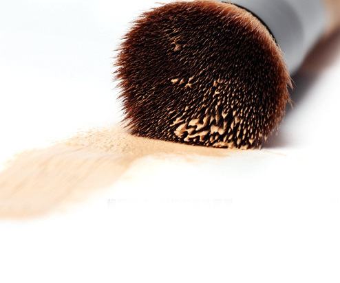 Single Fraxinus mandshurica repair brush makeup brush oblique head blush brush foundation brush beauty tools one-piece delivery in stock