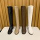 But Knee Long Boots Women's 2023 Autumn and Winter New British Style Fashion Small Body-Slimming High Heel Knight Women's Boots