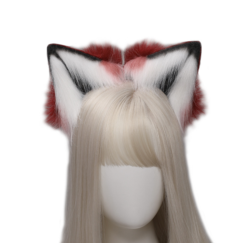 代装手作りjk頭飾りlolitaカチューシャ狼王フェンリルコスプレ獣耳獣尾セット|undefined