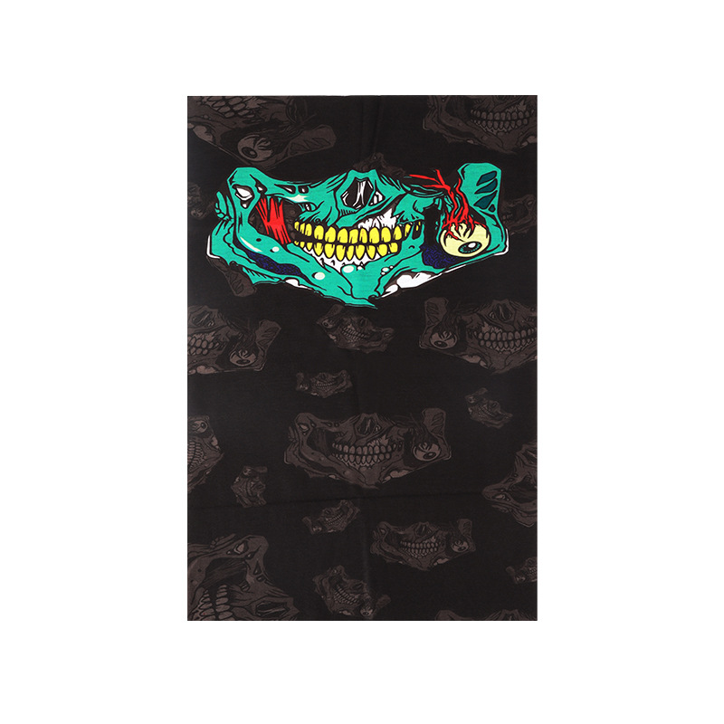 Seamless Multi-functional Magic Hood Riding Mask Warm Wai Bo Halloween Props Skull Face Towel