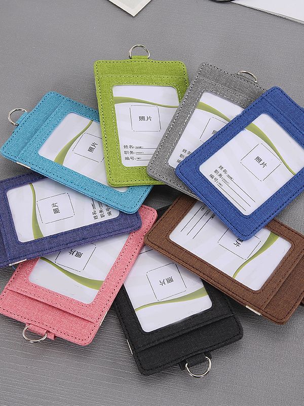 Jinbei pu ID Card Set Factory Card Set Hanging Rope Work Card Company Unit Cardholder Bank Traffic Set Card Set