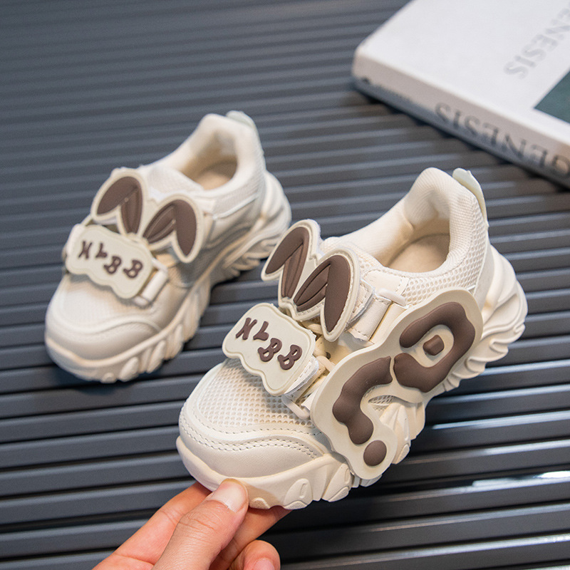 Children's mesh shoes girls' sneaker spring 2024 New breathable girls' daddy shoes all-match soft bottom running shoes