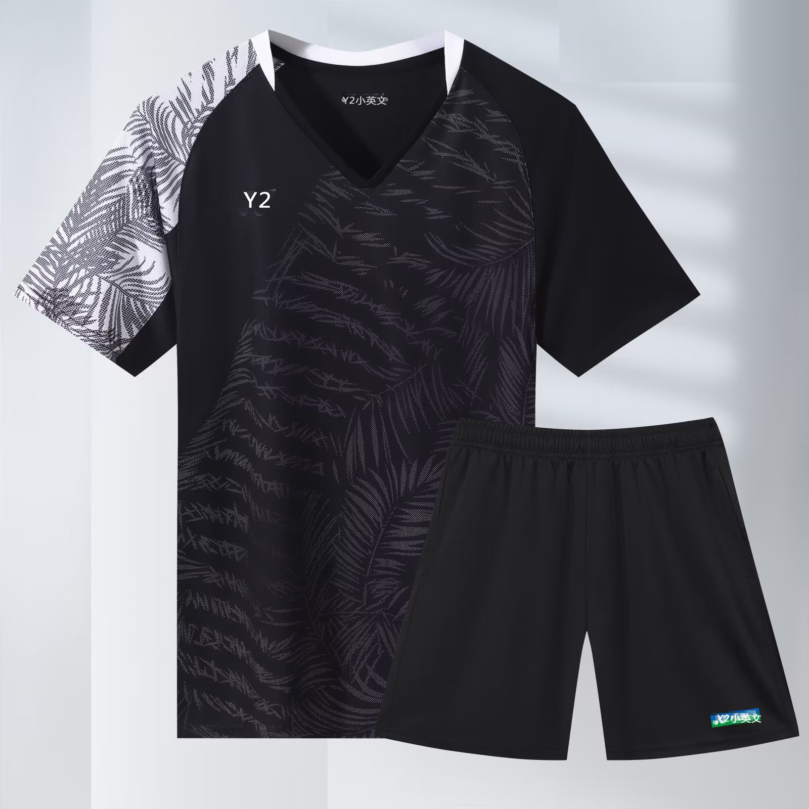 New badminton suit men's and women's same competition suit quick-drying breathable children's badminton suit sports top 381