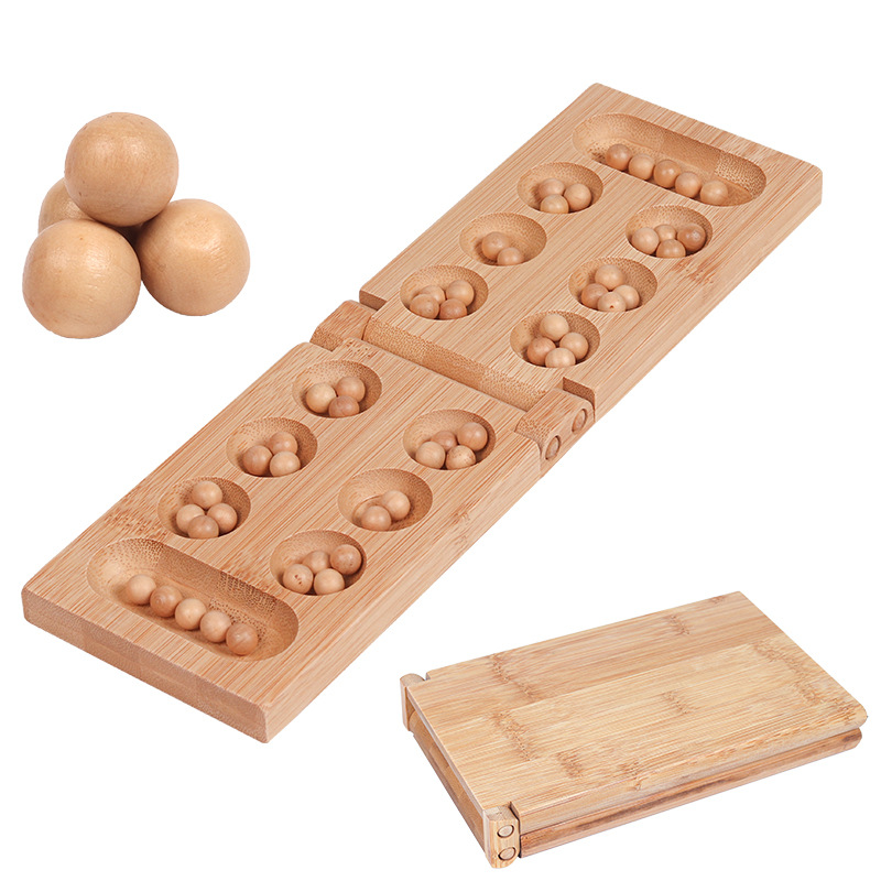Play Chess Mancala Nanzhu Gem Chess Boys and Girls Adult Children's Particles Return to Warehouse Toys African Chess Thinking