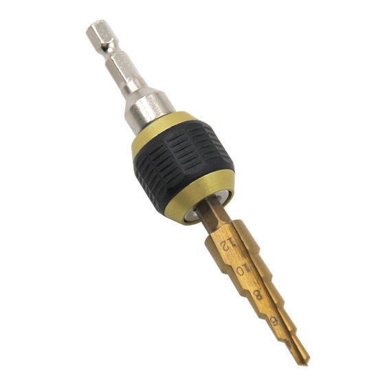 Hexagon shank big head pop-up quick release self-locking rod electric drill screwdriver lengthened quick-change head extension rod
