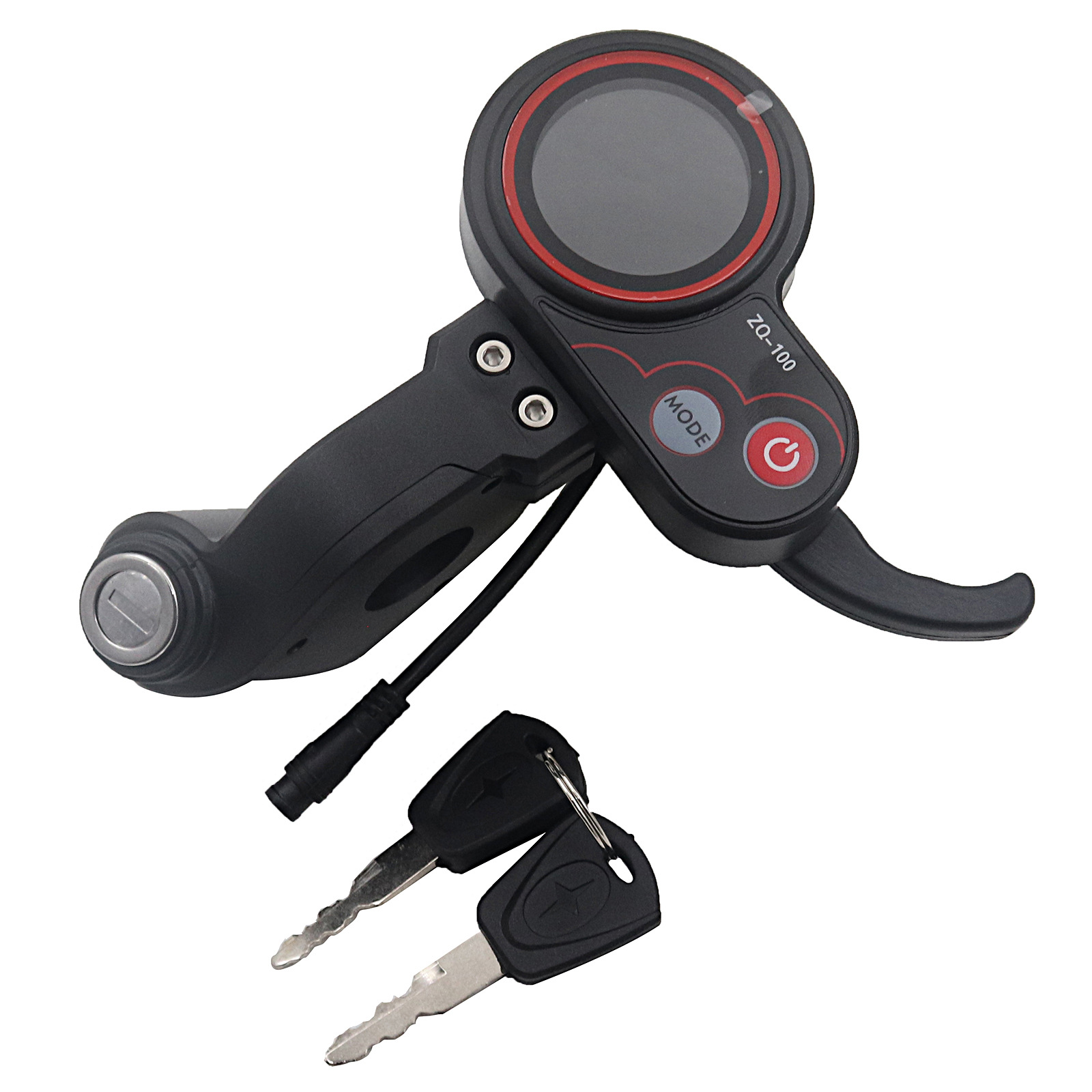 Indicator with key ZQ-100 electric scooter meter high and low speed adjustable mileage speed 6-core
