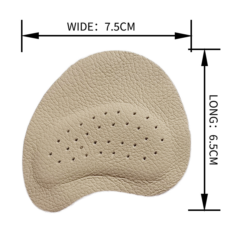 Sandals non-slip stickers women's high heel shoes front palm pad anti-pain sweat-absorbing non-slip size-reducing self-adhesive cowhide half size pad