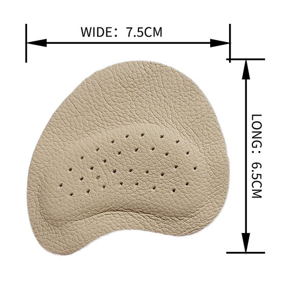 Sandals non-slip stickers women's high heel shoes front palm pad anti-pain sweat-absorbing non-slip size-reducing self-adhesive cowhide half size pad