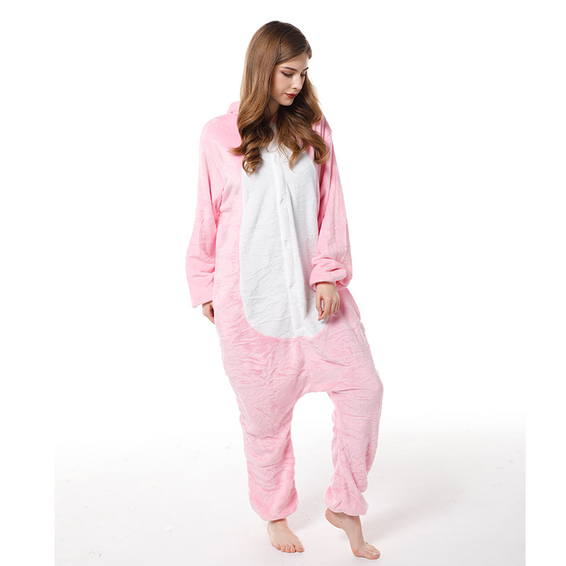 Mixed batch new flannel cartoon one-piece pajamas parent-child autumn and winter animal performance clothing mixed batch home clothes
