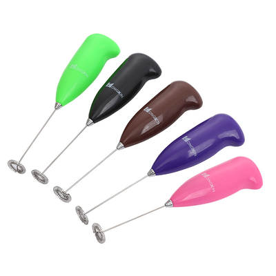 Spot supply stainless steel handheld electric egg beater milk frother FAD certified coffee milk tea blender