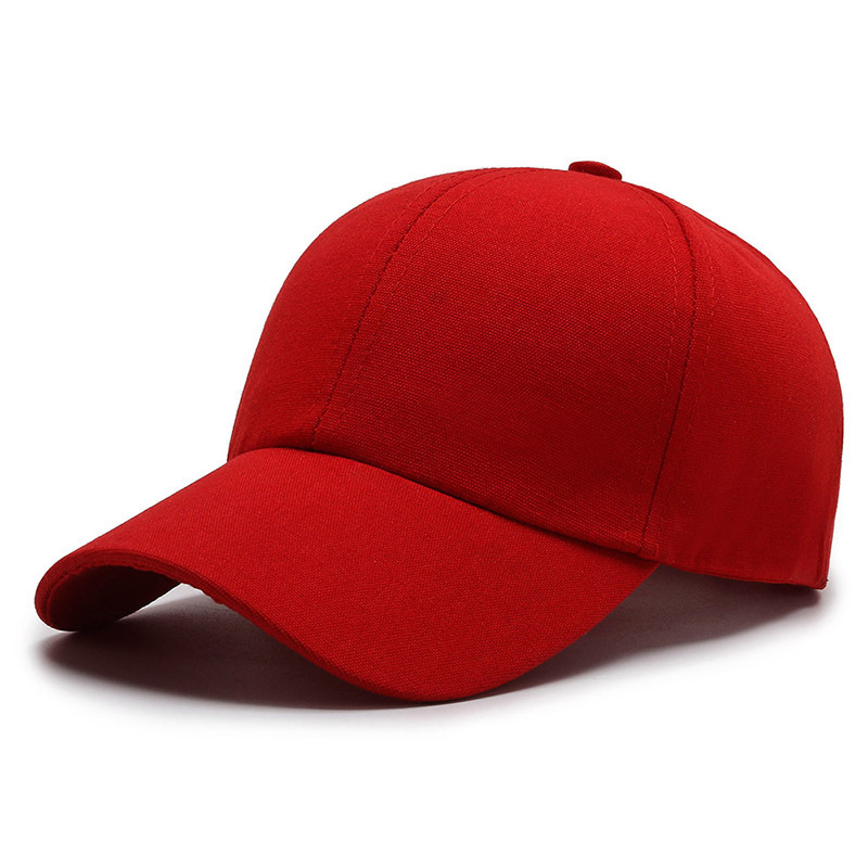 Classic solid color adult baseball cap color men's and women's light plate peaked cap in stock wholesale advertising hat printing