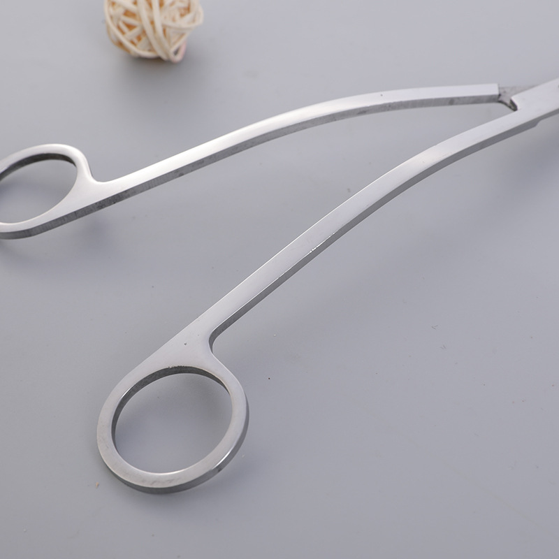 Stainless steel water grass scissors grass cylinder landscape pruning straight tweezers curved tweezers scissors flat sand scraping algae knife curved scissors wave scissors