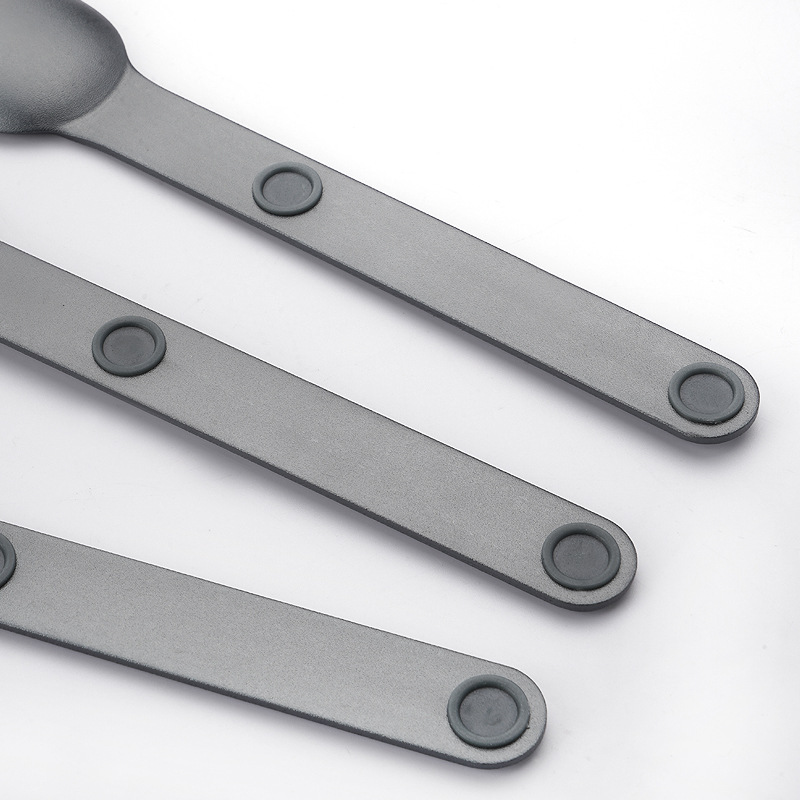 マグネット式アルミ合金ナイフフォークスプーン3点セット家庭用アウトドア用品キャンプ用携帯食器セット用品