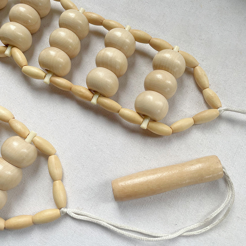 Amazon Pull Back Wooden Massager Simple Operation Manual Open Back Strip Massage Meridian Cervical Spine Artifact Roller