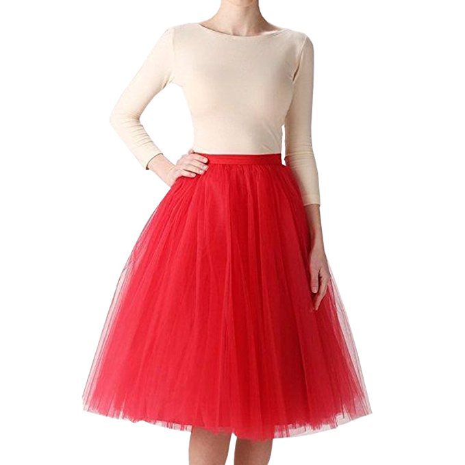 Factory wholesale Amazon sales European and American half-length tutu skirt 65cm long five-layer gauze skirt tulle shirt