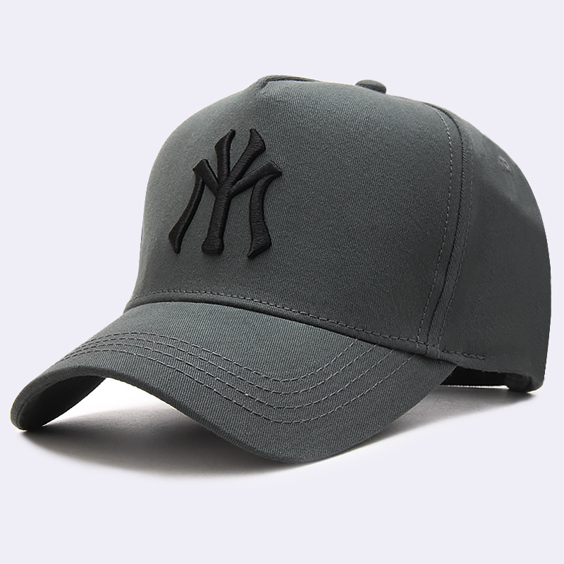Men's and Women's Korean-style High-top Baseball Cap Big-head-circumference Hard-top Slimming Cap Casual Large-size Round-face Sunhat