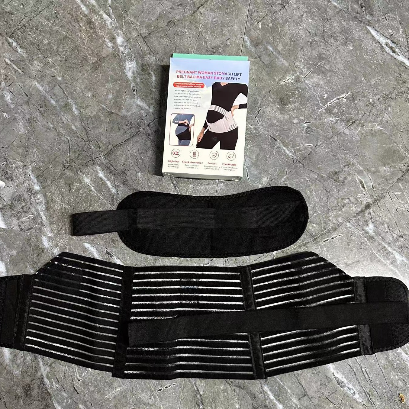 Cross-border pregnant women's abdominal care belt in the middle and late stages of adjustable belly protection belt pregnant waist support belt Velcro pregnancy belt