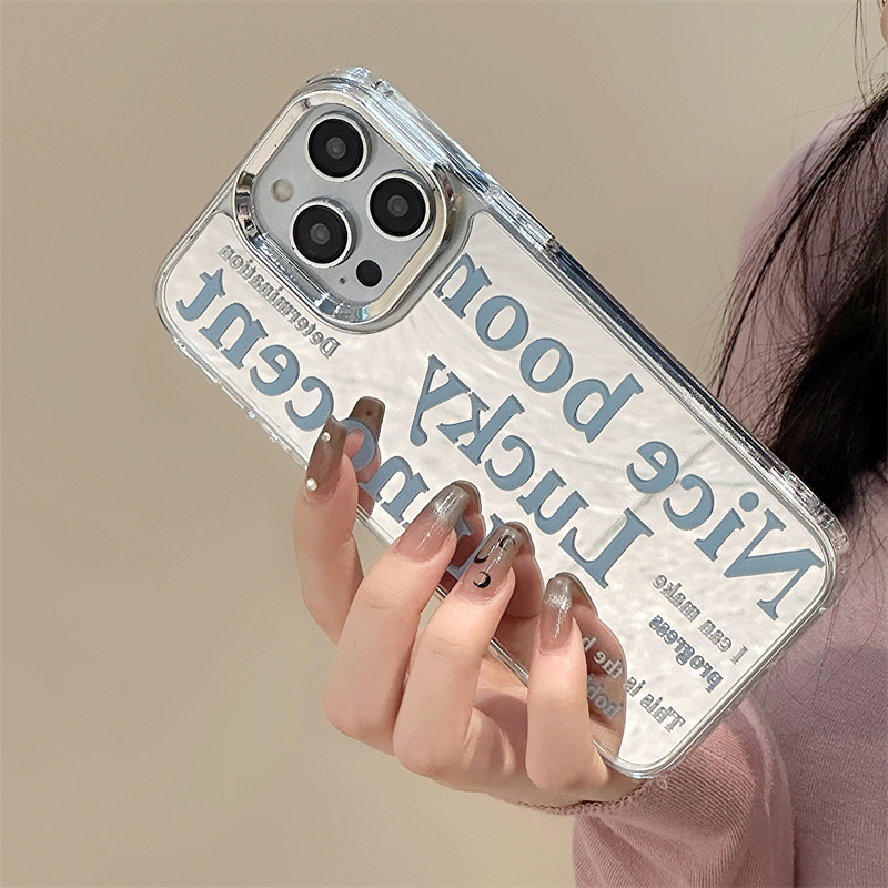 Zhitai niche mobile phone case iphone14 three-in-one mirror apple 15promax bracelet 11/13pro dropshipping