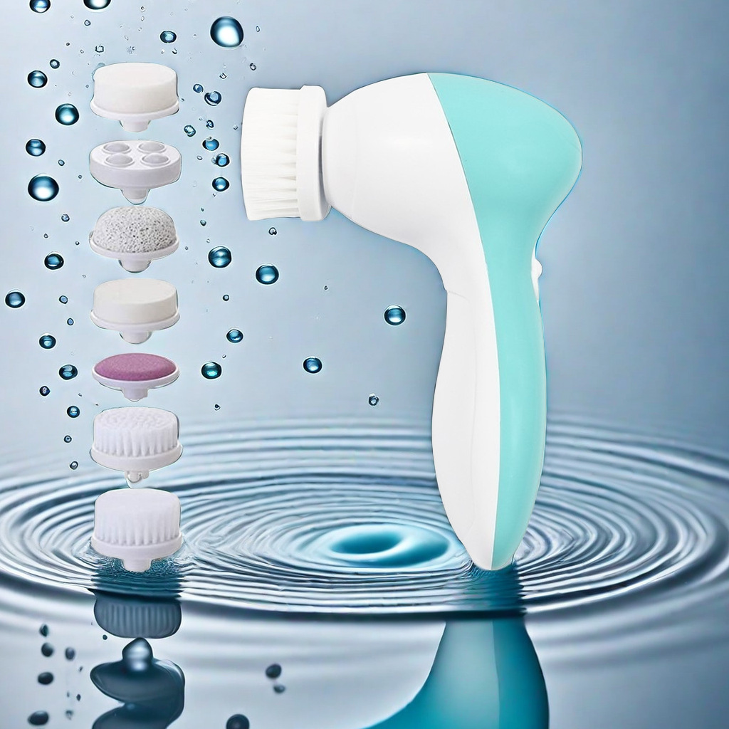 Cross-border seven-in-one electric facial cleanser facial brush beauty instrument multifunctional facial body massage beauty instrument
