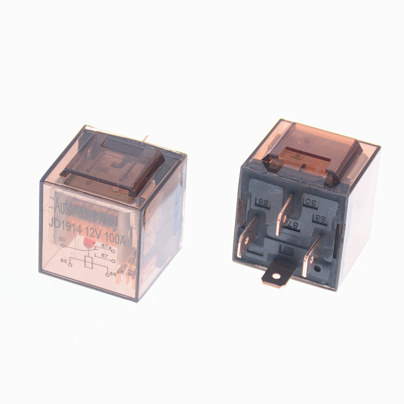 100A automotive relay with indicator light high current 100a relay waterproof with indicator light relay