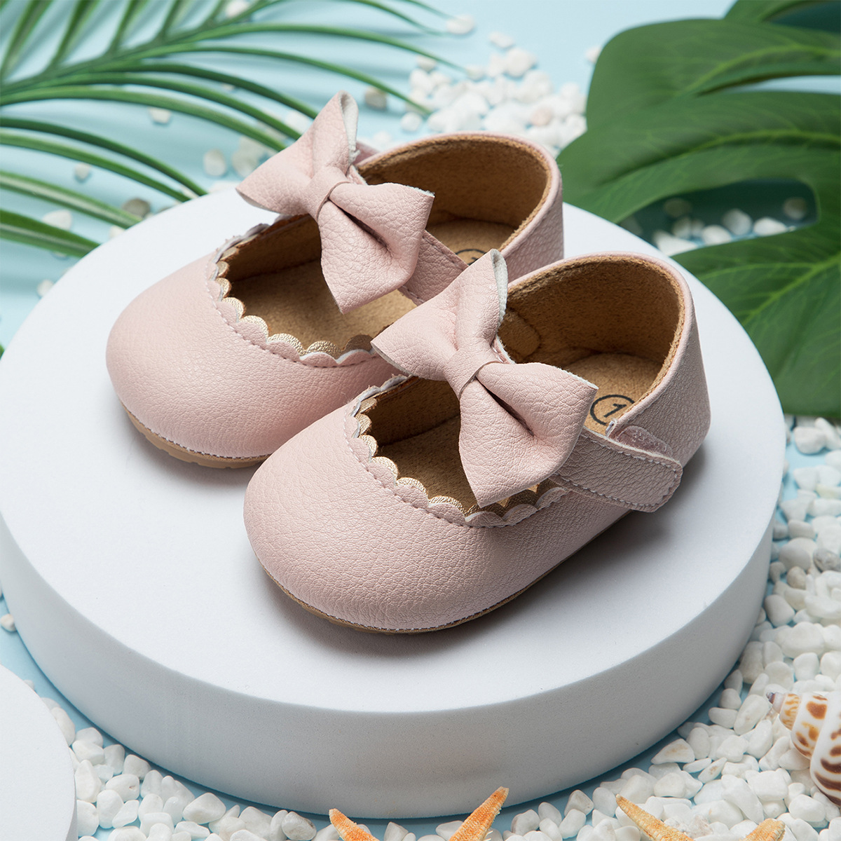 外贸婴儿鞋蝴蝶结公主鞋胶底防滑宝宝鞋学步鞋童鞋baby shoes