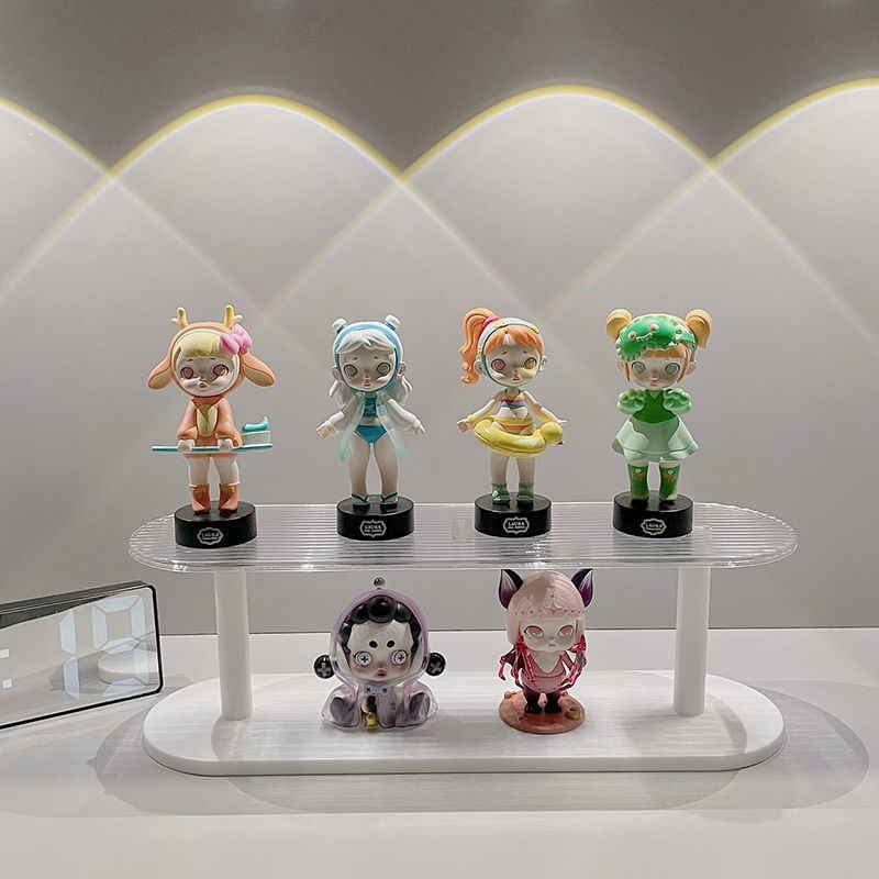 Ins風二重物置棚化粧品収納棚手作り展示棚香水整理棚透明家庭用品|undefined
