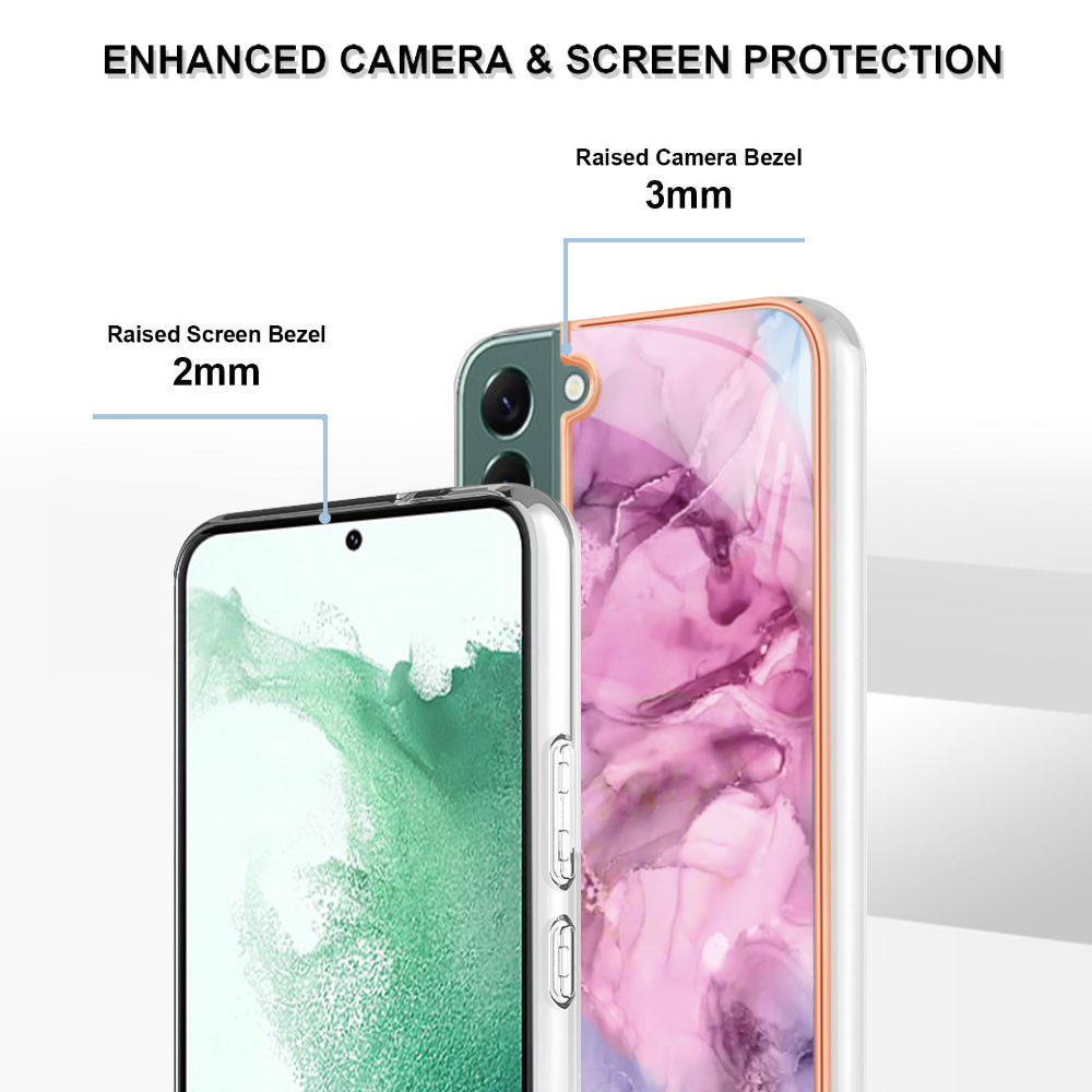 Samsung S24Ultra Phone Case Electroplated Galaxy A15 Double-Sided Film Samsung A04E Marble
