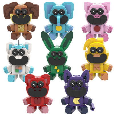 Cross-border new building blocks Poppy3 Smiling Critters Bobbi's game time smile sleepy cat