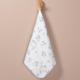 B76 handkerchief blue flower rabbit
