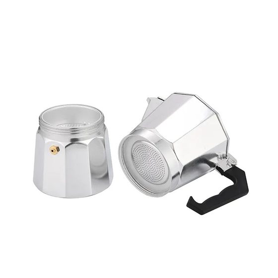 Cross-border in stock wholesale Italian octagonal pot mocha coffee pot Italian aluminum mocha pot European coffee appliance