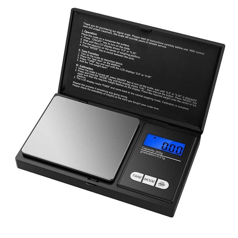 Portable Pocket Scale Stainless Steel Kitchen Baking Scale Small Electronic Scale Precision Jewelry Scale 0.01g Mini Scale