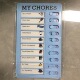 My Chores Blue Color Card