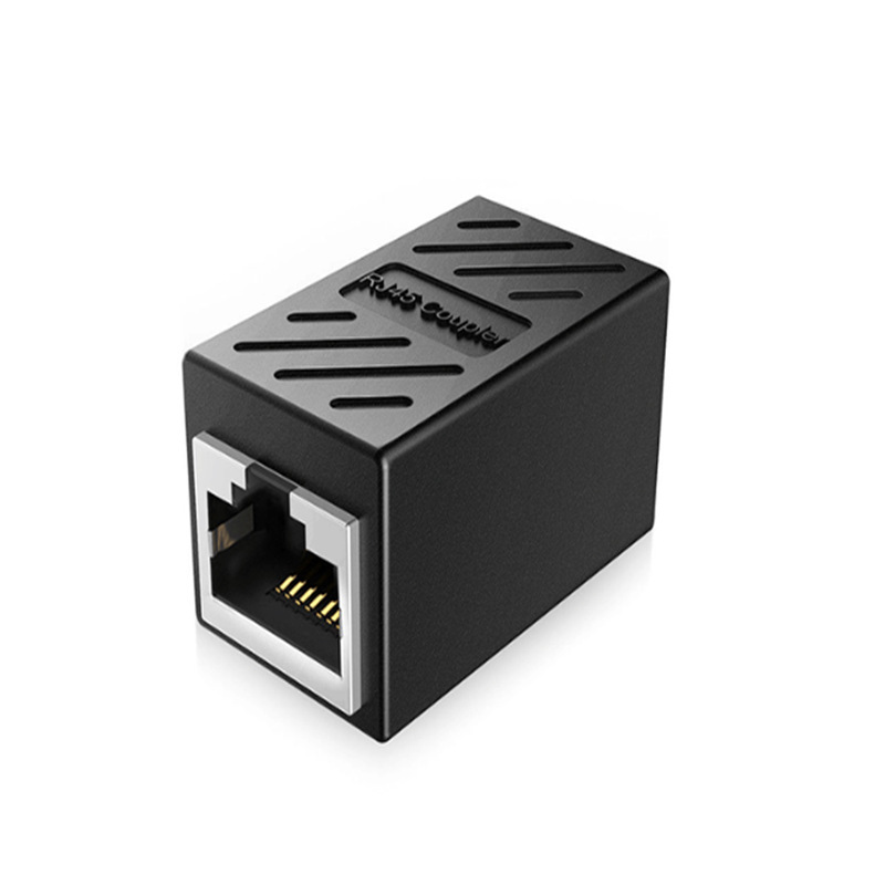 RJ45 network straight-through head network cable connector computer cable connector network extender one-to-one network cable splitter