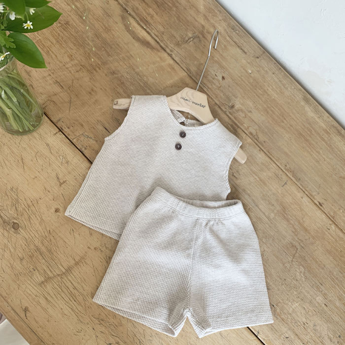 2023 Summer Korean Style ins Baby Boys and Girls Sports Casual Suit Pure Cotton Suit Baby Outgoing Suit