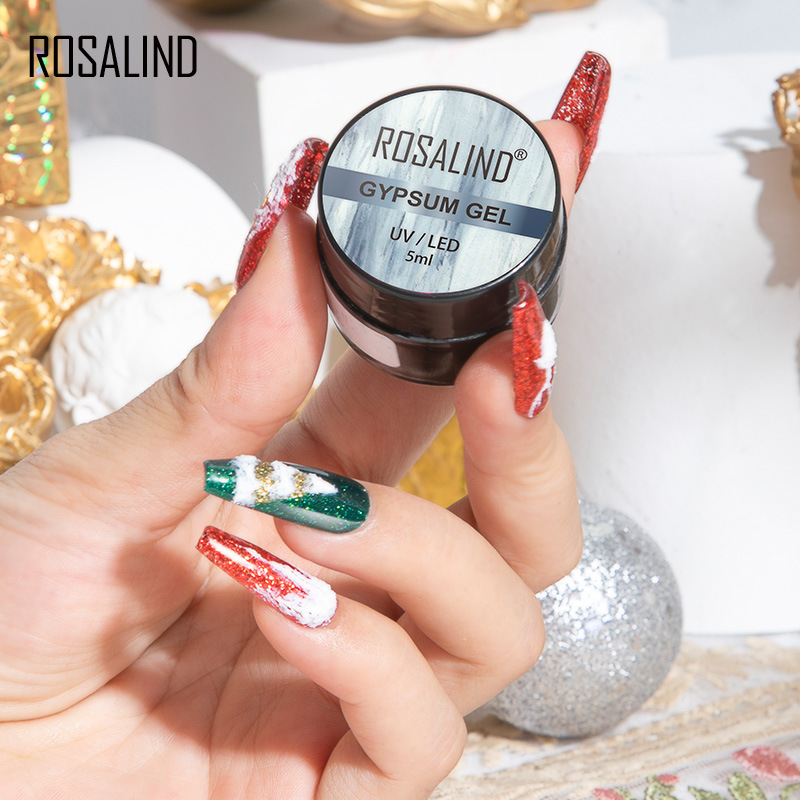 rosalind cross-border canned Nail Polish glue frosted nail polish plaster glue 5ML Japanese-style three-dimensional relief glue