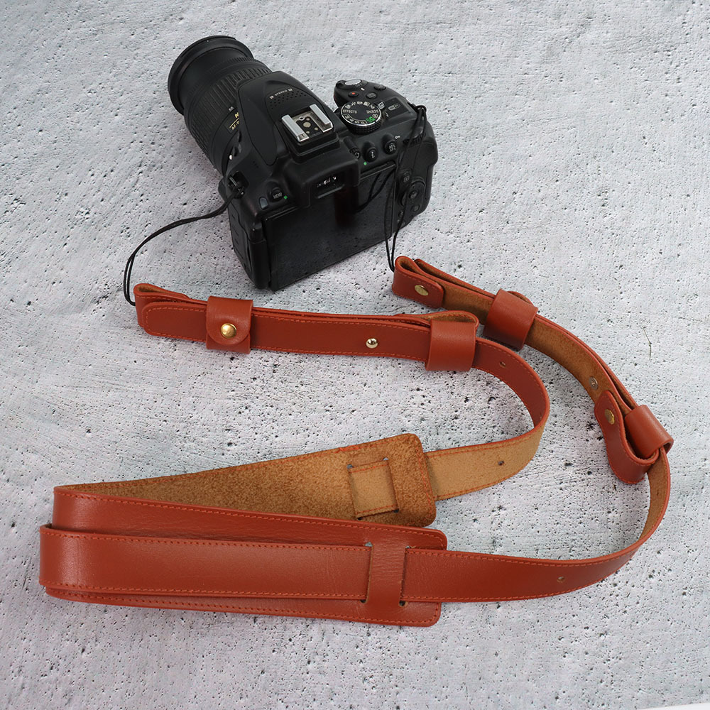 Factory Wholesale Camera Shoulder Strap Digital Accessories Photography Hand Leather Camera Double Shoulder Strap SLR DV Camera Strap