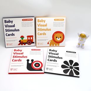In stock hot sale black and white card baby visual stimulation card chasing card early education cognitive card flash cards